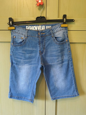 Denim boys' shorts like new, blue, age 10