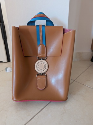 FRNC Francesco Leather Backpack Like New Tan Color