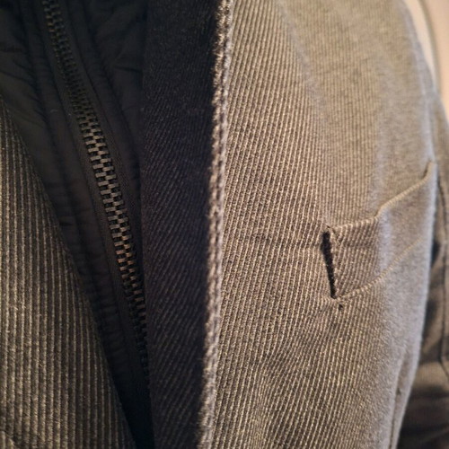 Springfield men's coat gray with removable lining like new