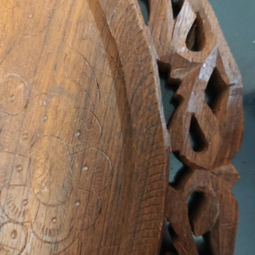 Wood Carved Tray like new 26x18