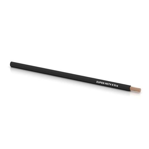 Eupen H07V-K 10mm² single-core installation cable new, black