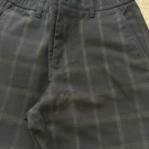 Zara men's blue navy check pants like new, size S