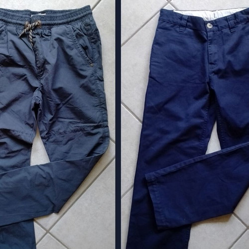 Boys' blue fabric pants Zara used size 140 cm