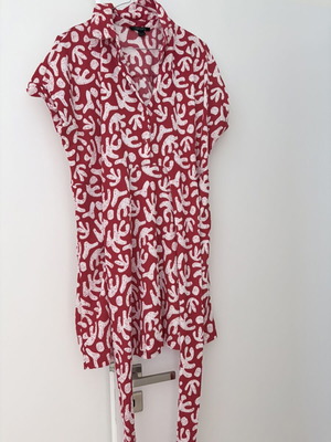 Esmara red dress with white details like new, size M