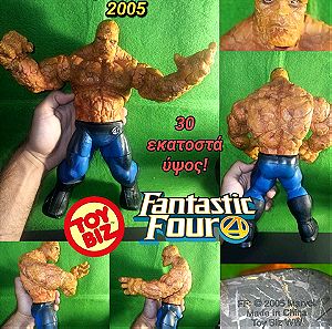 The Thing Action Figure 30cm 12 inches Fantastic Four Marvel Toybiz 2005 Τεράστια φιγούρα δράσης Το Πράγμα Ben Grimm Figure  Rare Collectible Συλλεκτική Μεγάλη Φιγούρα Μάρβελ Big Figure