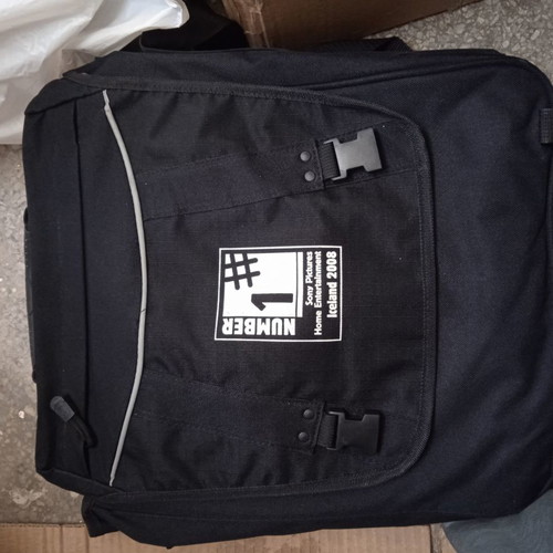 Djing laptop bag used, black and white