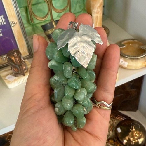 Decorative grape cluster with semi-precious stones like new