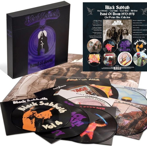 Black Sabbath Hand Of Doom 1970-1978 8 Albums Pic LP's sealed