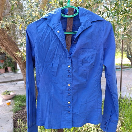 Ysatis Y2K shirt mid-length blue small like new