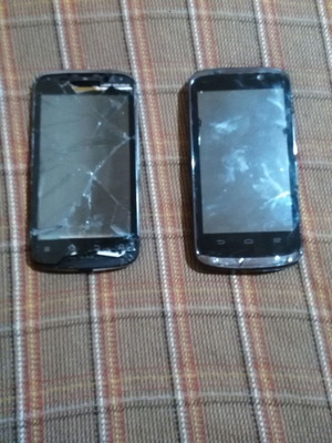 ZTE mobile phones used, pack of 2, for spare parts