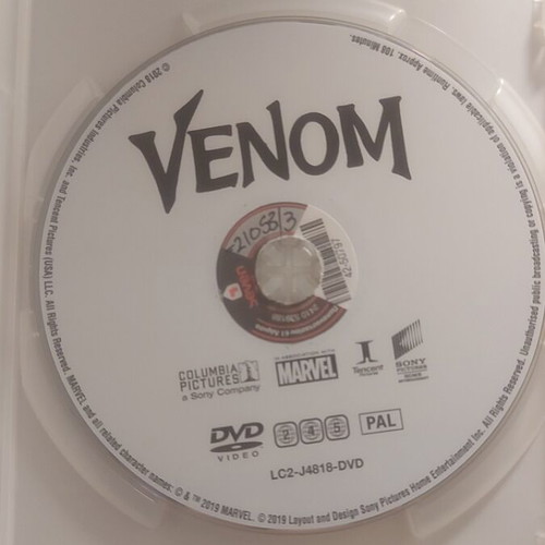Marvel Venom DVD with Greek subtitles