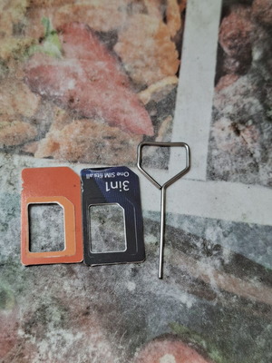Sim Card Frame Set with Eject Pin like new
