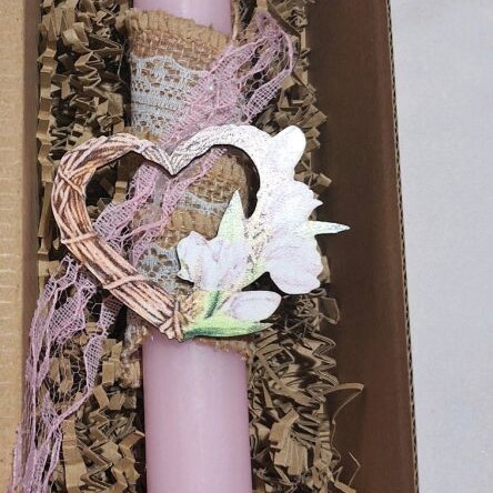 Scented heart candle new