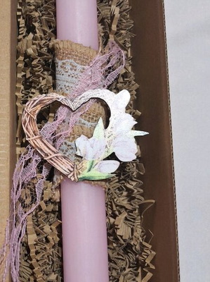 Scented heart candle new