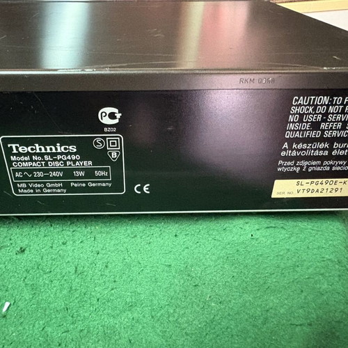 Technics SL-PG490 CD Player vintage, used, for repair