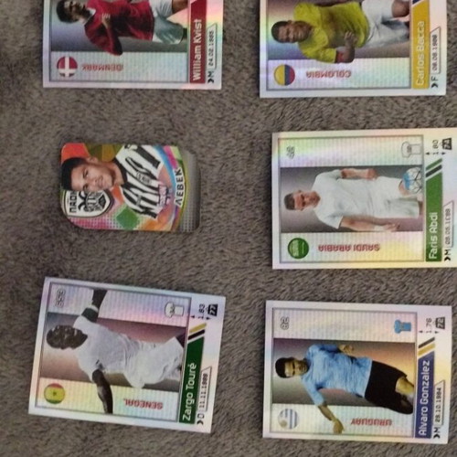 Metal football tags used, 64 pieces with 5 stickers