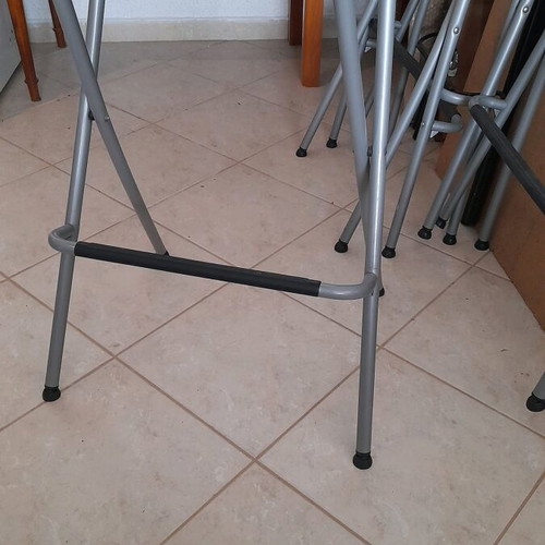 IKEA folding bar chairs, set of 4, wood and metal