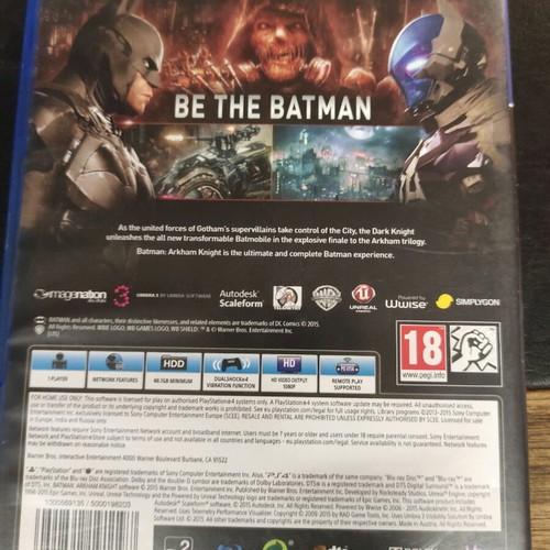 Batman Arkham Knight PS4 used video game
