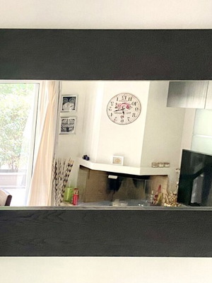 IKEA Mongstad large mirror with black-brown wooden frame, like new