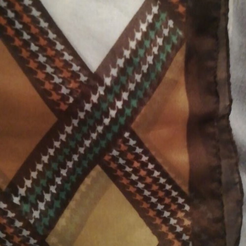 Scarf 65x60 nylon multicolored like new