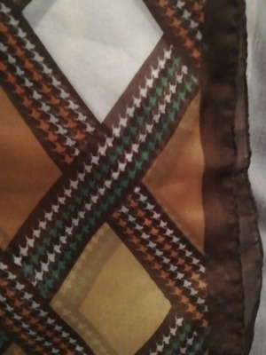 Scarf 65x60 nylon multicolored like new