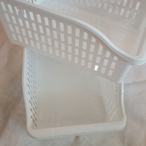 Plastic organization baskets set of 2 new