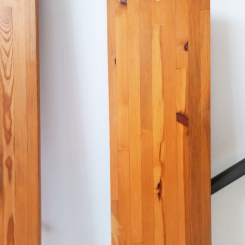 Bedroom set used, solid pine wood industrial style