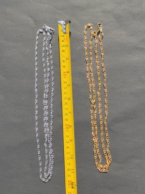 Chains gold and silver color pack of 2 like new
