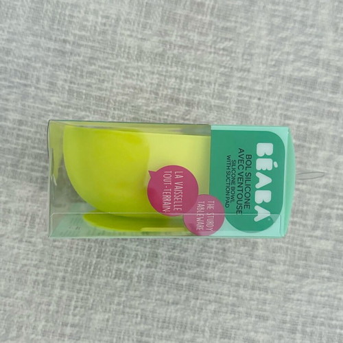 Beaba baby silicone feeding bowl new