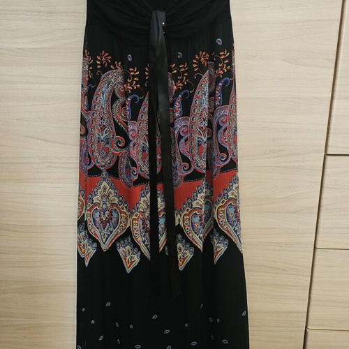 Strapless dress JusTop like new, black and red