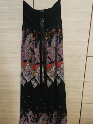 Strapless dress JusTop like new, black and red
