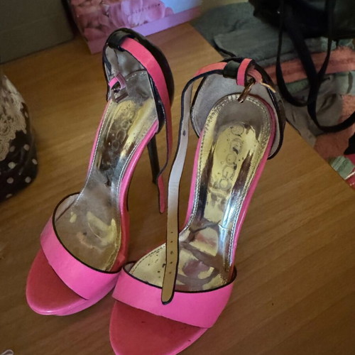 GoGo Shoes high heels used, fuchsia, size 37
