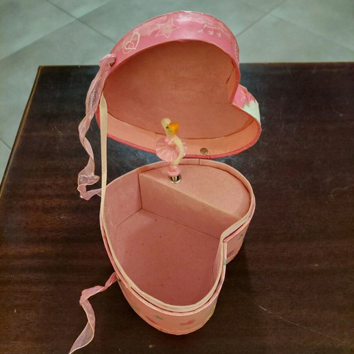 Jewelry box with wind-up ballerina used, Swan Lake melody