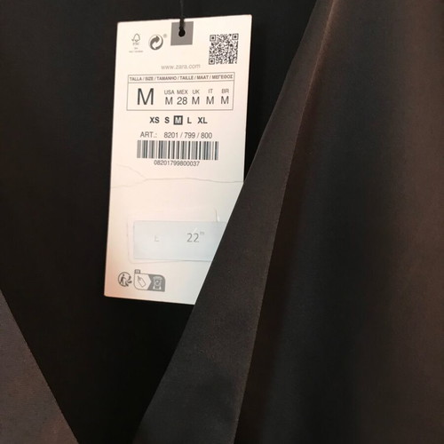 Satin black evening blouse Zara new, size M/38/10