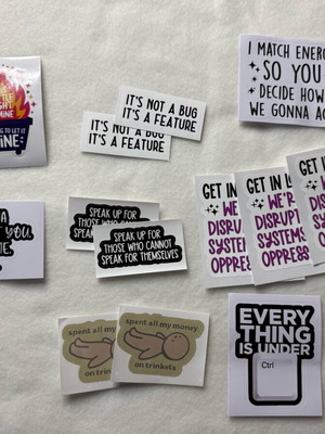 Stickers pack of 13 new, not sold separately