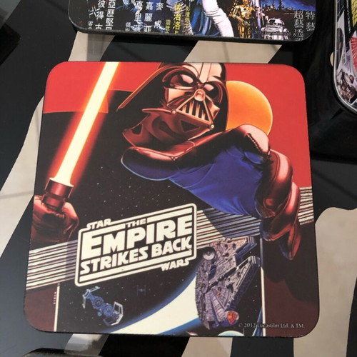 Star Wars set of 13 square coasters like new with original trilogy posters