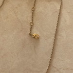 Juicy Couture necklace with gold chain and adjustable rings, like new