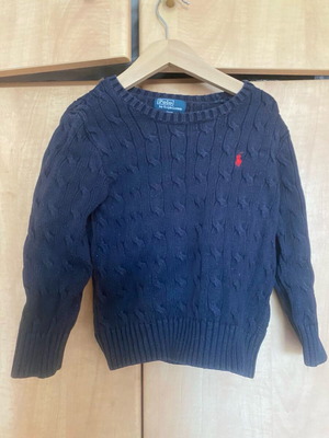 Polo pullover size 4 like new, dark blue
