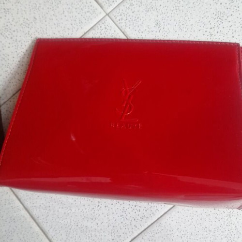 YSL toiletry bag new, red 20×17 cm