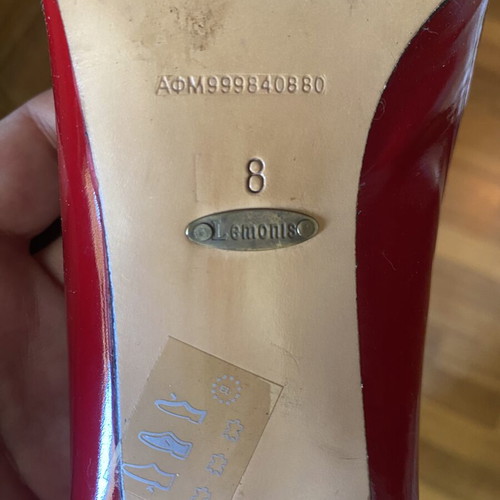 Kalogirou Red Patent Leather Pumps size 39 like new