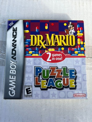 Dr.Mario & Puzzle League for Gameboy Advance used, box and manuals only