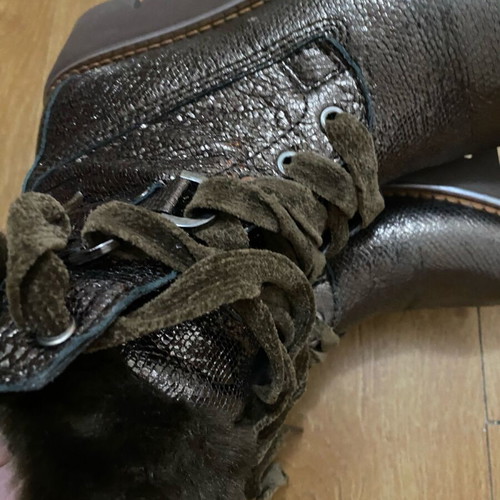 Alpe boots used, gold color, size 38