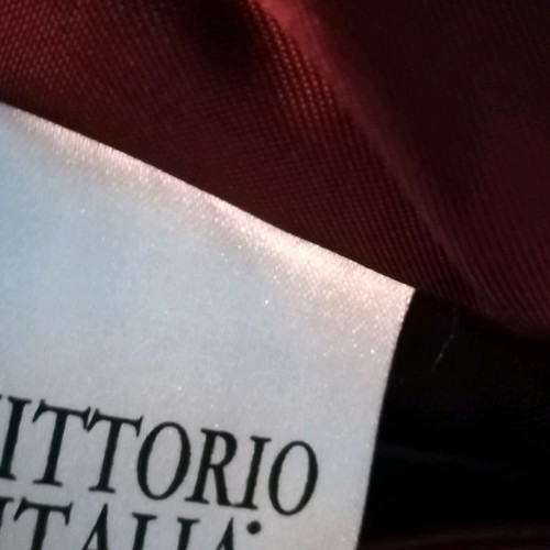Vittorio Italia leather women's jacket used, burgundy, size small