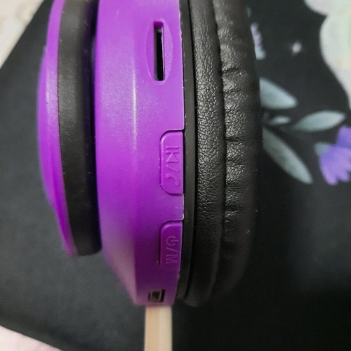 Purple headphones like new with wired and Bluetooth connection