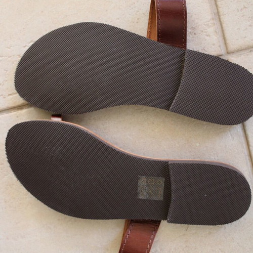 Kouros summer sandals, brown, size 39