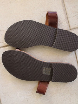 Kouros summer sandals, brown, size 39