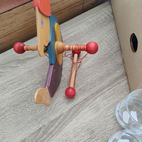 Vintage Wooden Acrobat Toy like new