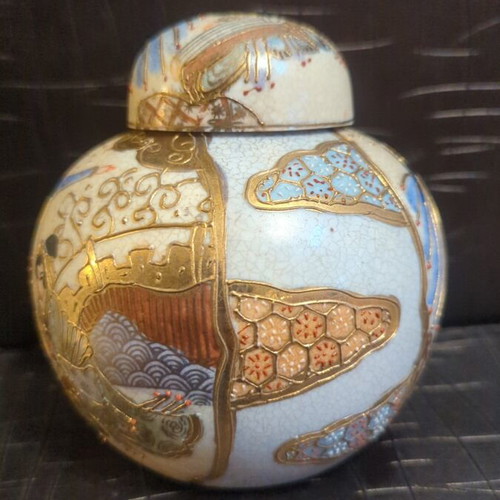 Hand Painted Satsuma Vase unused