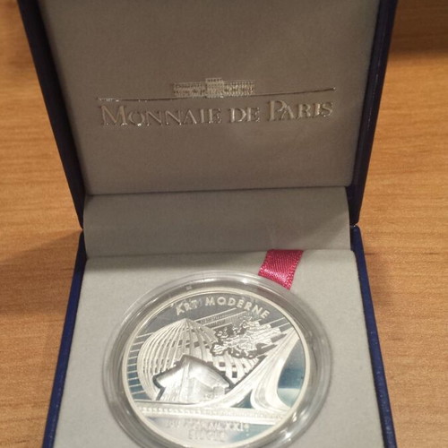 France 6.55957 Francs 2000 silver Art Moderne coin new with box and COA