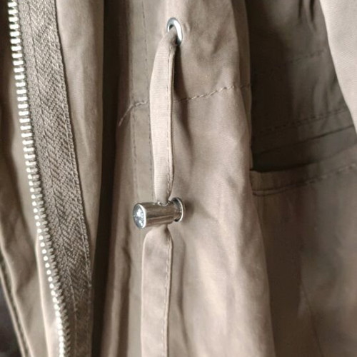 Laura Ashley women's used plus size lightweight autumn spring jacket khaki brown pink